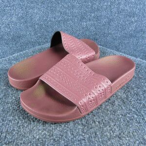 adidas‎ Youth Girls Slide Shoes Size 6 Medium Pink Synthetic Slip On